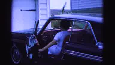 Williamsburg Virginia USA (1964): Lady Getting In Driver Seat Of Car