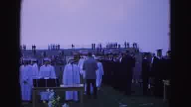Williamsburg Virginia USA (1964): A Class Of Students Assemble Outside In Gowns