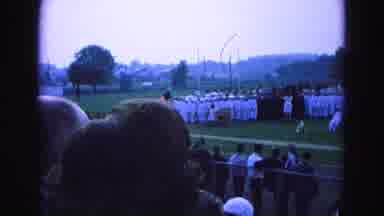 Williamsburg Virginia USA (1964): A Naval Graduation Ceremony Being Viewed From