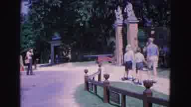 Williamsburg Virginia USA (1964): Family Take A Leisurely Stroll Through A Stately