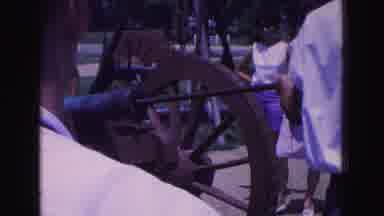 Williamsburg Virginia USA (1964): A Person Loading An Old Cannon With People