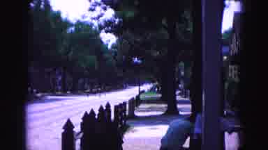 Williamsburg Virginia USA (1964): Residential Road And Pavement With Large