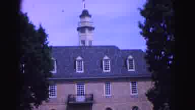 Williamsburg Virginia USA (1964): Elderly Lady Walking Through The Grounds On A