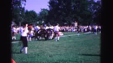 Williamsburg Virginia USA (1964): Guys Shots With A Old Cannon For A Show