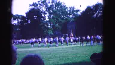 Williamsburg Virginia USA (1964): A Scene Of People In A Large Parade Marching