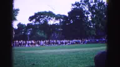 Williamsburg Virginia USA (1964): Outdoor Running Competition With People Watching