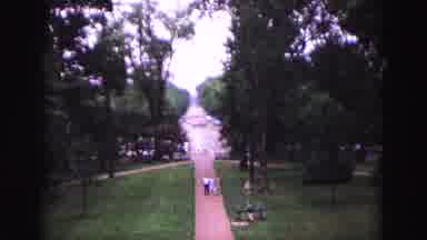 Williamsburg Virginia USA (1964): Tress Showing And People Walking In A State Park