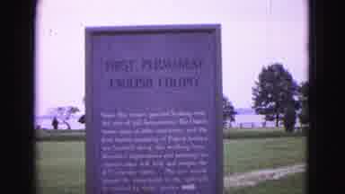 Williamsburg Virginia USA (1964): A Sign That Says First Permanent English Colony