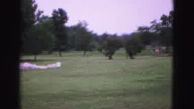 Williamsburg Virginia USA (1964): Camera Pans Across The Green Grassy Field And