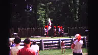 Williamsburg Virginia USA (1964): Someone Filming Watching Small Uniformed