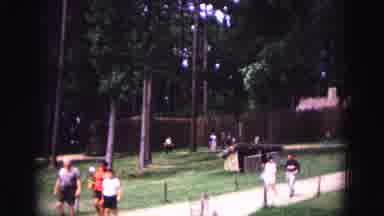 Williamsburg Virginia USA (1964): Children Running Around In An Indian Burial