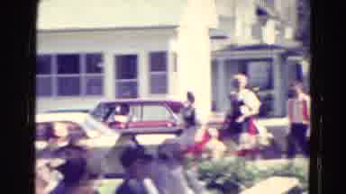 Clarkson Nebraska (1965): Groups Of People Dressed Similarly Gather Together In