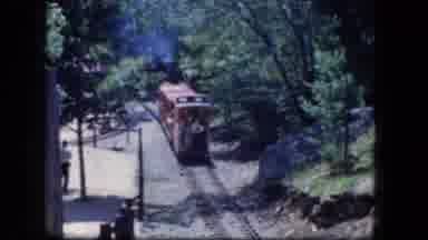 Concord New Hampshire (1965): Small Train Traveling With A Lot Of Smoke Coming Out