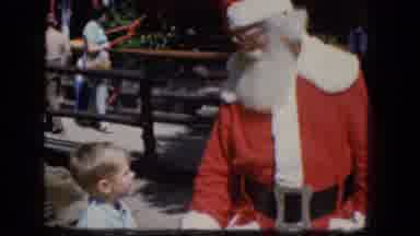 Concord New Hampshire (1965): Meeting Santa Claus On The Sidewalk