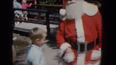 Concord New Hampshire (1965): Santa Claus And Children In A Christmas Theme Park