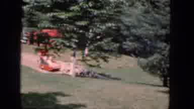 Concord New Hampshire (1965): Man Riding Homemade Sleigh Being Pulled By Dogs In
