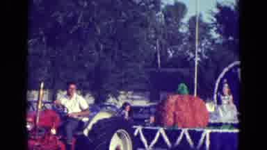 Diller Nebraska (1965): Caravans Passing During A Festival With Happy People