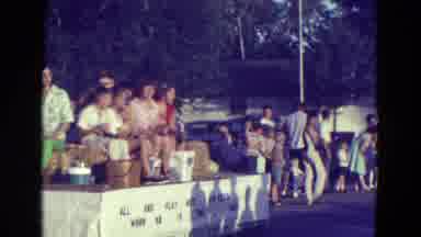 Diller Nebraska (1965): Women Are Towed Through The Town On A Float Towed By A