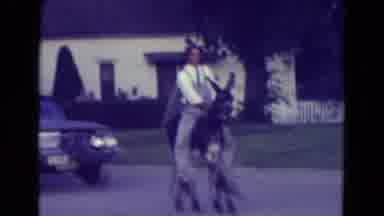 Diller Nebraska (1965): Donkey Parade Down The Neighborhood Street