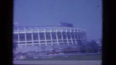 Louisville Kentucky USA (1965): Person In Vehicle Videos A Sports Stadium As He
