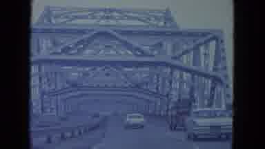 Louisville Kentucky USA (1965): Driving Around On The Industrial Looking Bridge