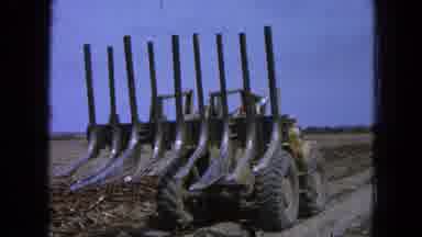 Pueblo Mexico (1965): Machine Working In Rural Area To Prepare The Soil For