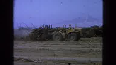 Pueblo Mexico (1965): Harvester In Farm To Collect The Planting In Poor Condition
