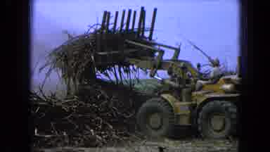 Pueblo Mexico (1965): Backhoe Works In Cleaning Area That Is Being Prepared For
