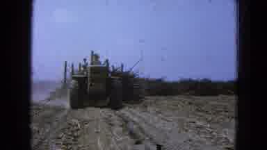Pueblo Mexico (1965): A Trucker Is Driving On The Path Under The Sunny Blue Sky