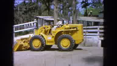 Pueblo Mexico (1965): Worker Uses A Construction Machine