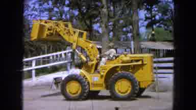 Pueblo Mexico (1965): Constructing On The Ranch With A Yellow Bobcat With Big