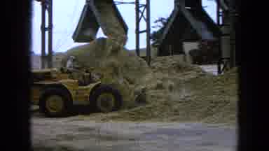 Pueblo Mexico (1965): Bulldozer Pushing Piles Of Material As Additional Material