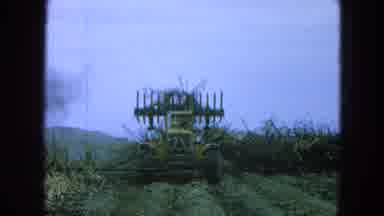 Pueblo Mexico (1965): A Tractor Being Used To Farm