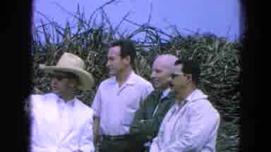 Pueblo Mexico (1965): Old Footage Of Four Men Supervise One Man Plowing A Field