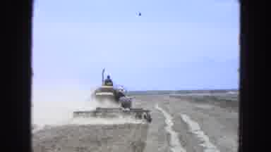 Pueblo Mexico (1965): Farming With Heavy Machine Lots Of Dirt Comes Up Midday