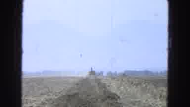 Pueblo Mexico (1965): Dirt Road With A Hole In The Center Made By A Machine And A