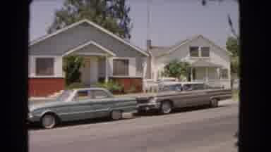 Barstow California USA (1966): Cars Sitting In Front Of Homes Then An Aerial Scan
