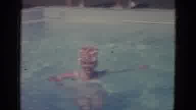 Busche Gardens Florida (1966): Men And Women Swimming In A Sunny Pool When Man