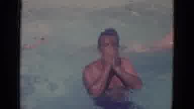 Busche Gardens Florida (1966): Loving Family Spending Time At The Pool That They