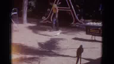 Busche Gardens Florida (1966): Man Walks Around Circus Grounds And There Is A Blue