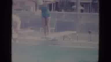 Busche Gardens Florida (1966): Lady Is Swim Diving In Swim Pull To Be Fit In