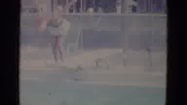 Busche Gardens Florida (1966): Two Different Women Diving Into An Outdoor Pool
