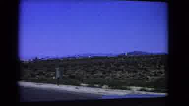 California USA (1966): Live Footage Of The Road And Desert From Moving Car