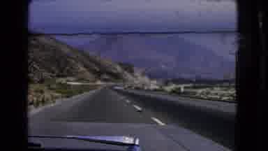 California USA (1966): Dashcam Footage On Remote Road