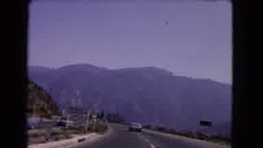 California USA (1966): The Transport Were Going On The Highway Path Near The