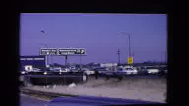 California USA (1966): Footage On The Highway Of A Traffic Jam And Sign Posts
