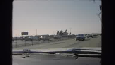 California USA (1966): Traveling And Looking At That Information Board When
