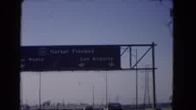 California USA (1966): The Road Leading To Los Angeles Harbor Freeway