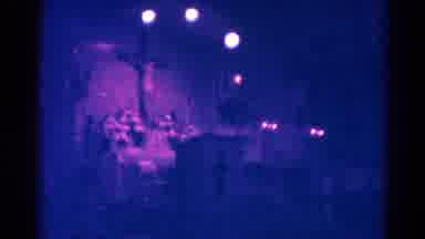 Danville Illinois (1966): Circled Lights Shine Above Cross During Church Service