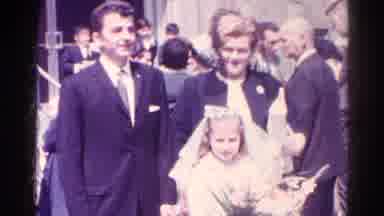 Danville Illinois (1966): Family Congregate Outside Chapel For Video Of Girls